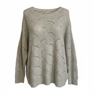 Peyton Primrose Gray Knitted Sweater 2XL New with Tag